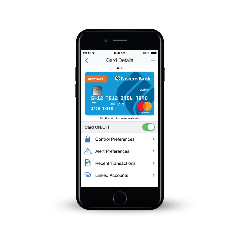Debit alerts and controls mobile