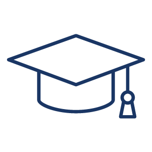 icon illustration of a graduation cap