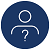 Icon of a person with a question