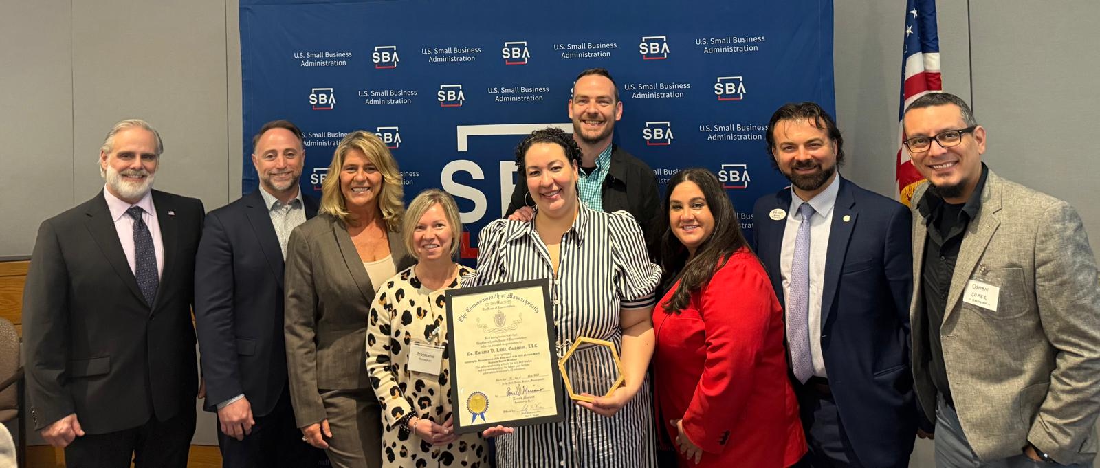 EmVision and its Eastern Bank Relationship Team celebrate EmVision’s recognition as a small business of the year