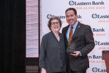 Community Advocacy Award Honoree Sheri Adlin and Eastern Bank Chair and CEO Bob Rivers